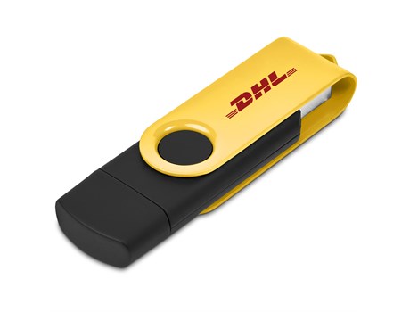 Shuffle Gyro Black Flash Drive – 8GB