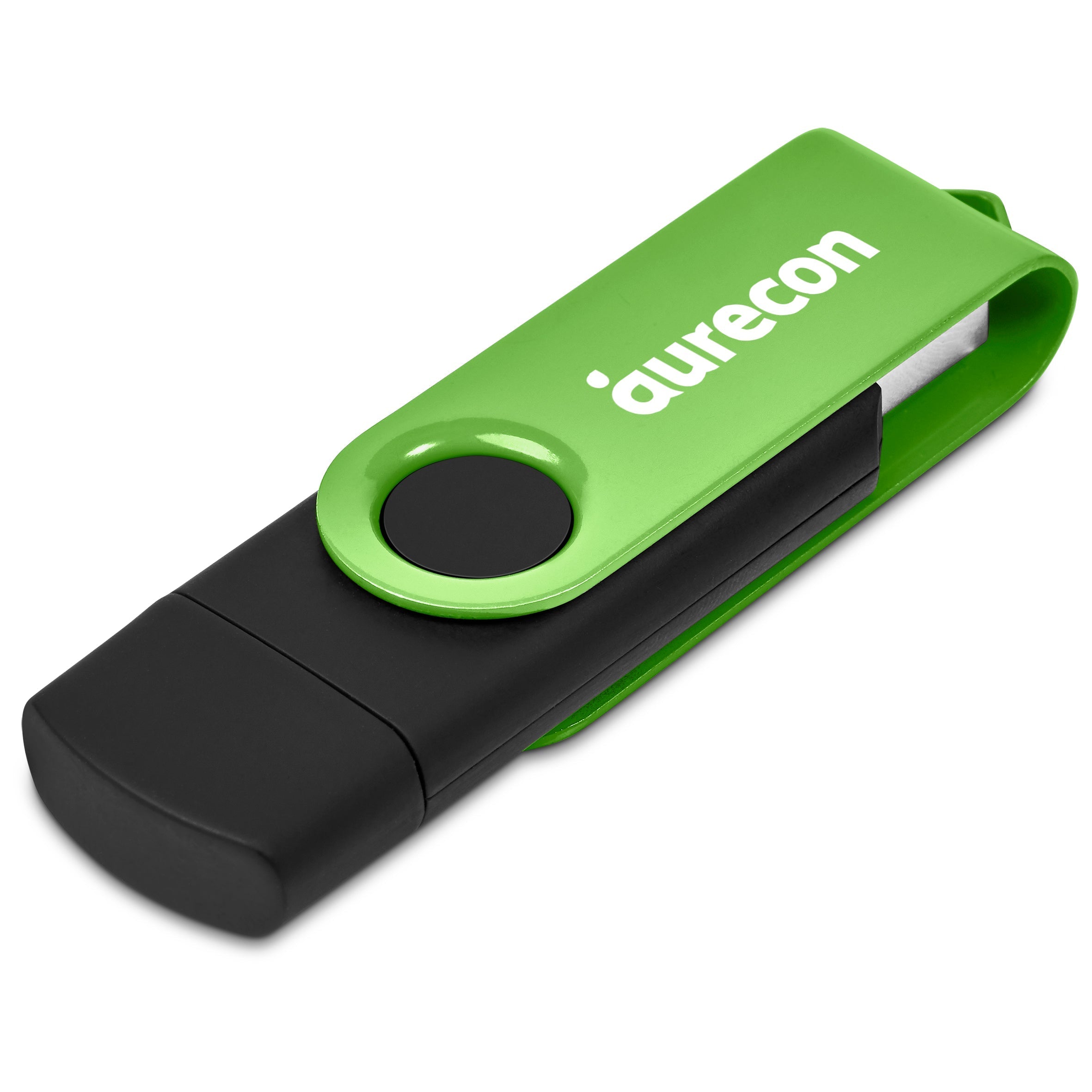 Shuffle Gyro Black Flash Drive – 8GB / Lime / L