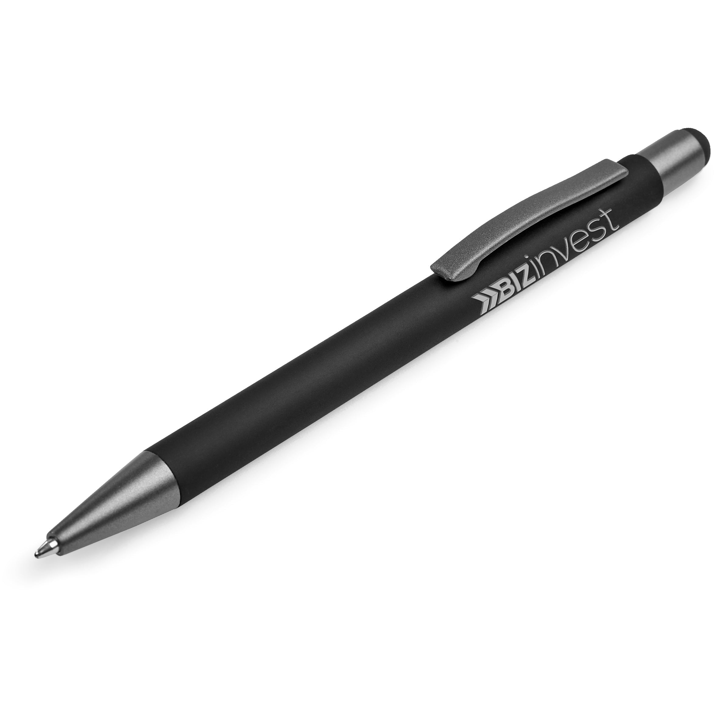Silky Stylus Ball Pen-Black-BL