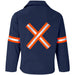 Site Premium Polycotton Jacket - Reflective Arms & Back - Orange Tape