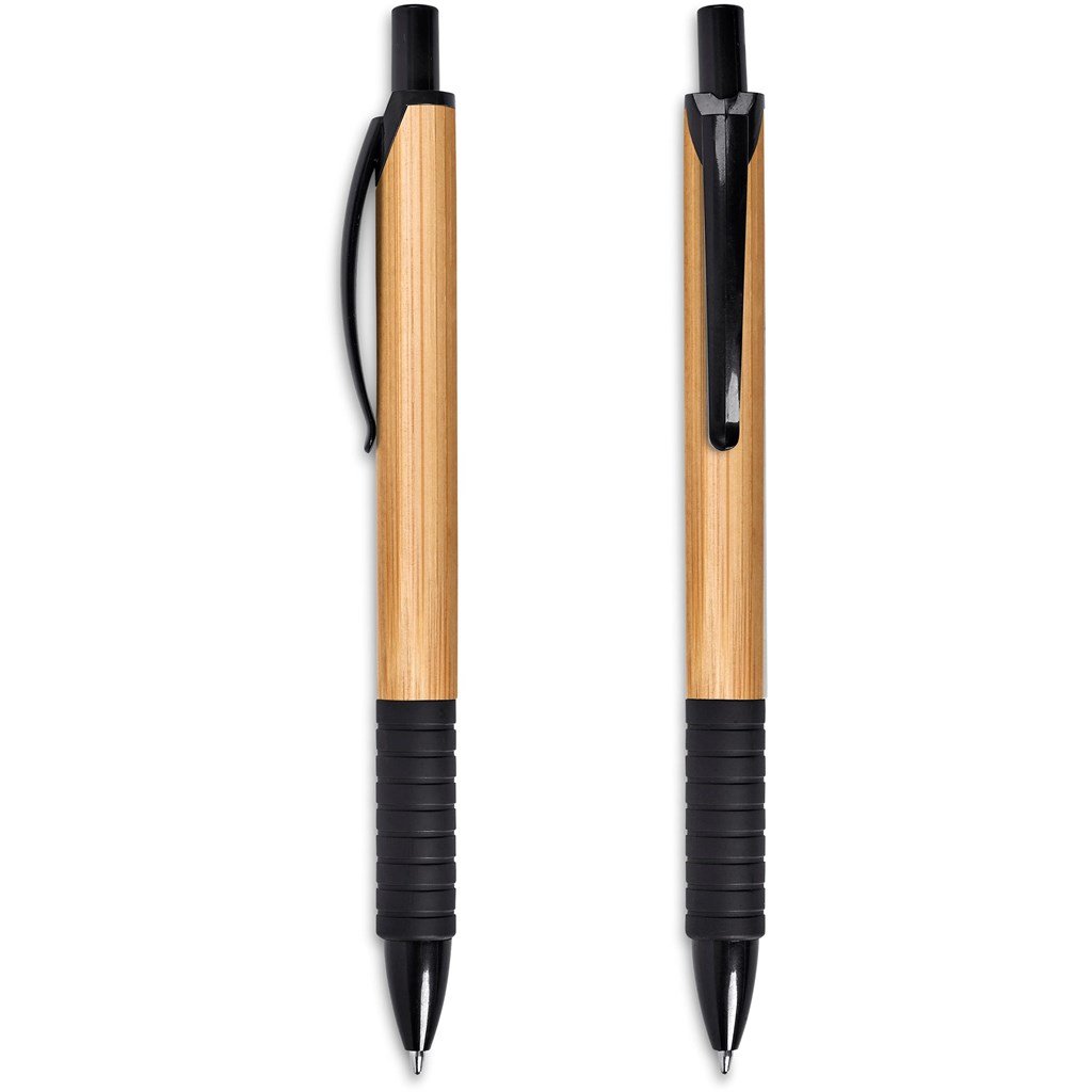 Sora Bamboo Ball Pen - Black - Pens