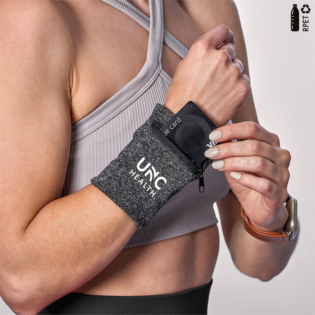 Sporti Recycled PET Wrist Band BLACK - Sports and Wellness,Recycled Products,Ideas for Fitness,Sports And Wellness