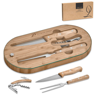 Suraisu Bamboo Food and Wine Set Natural / NT