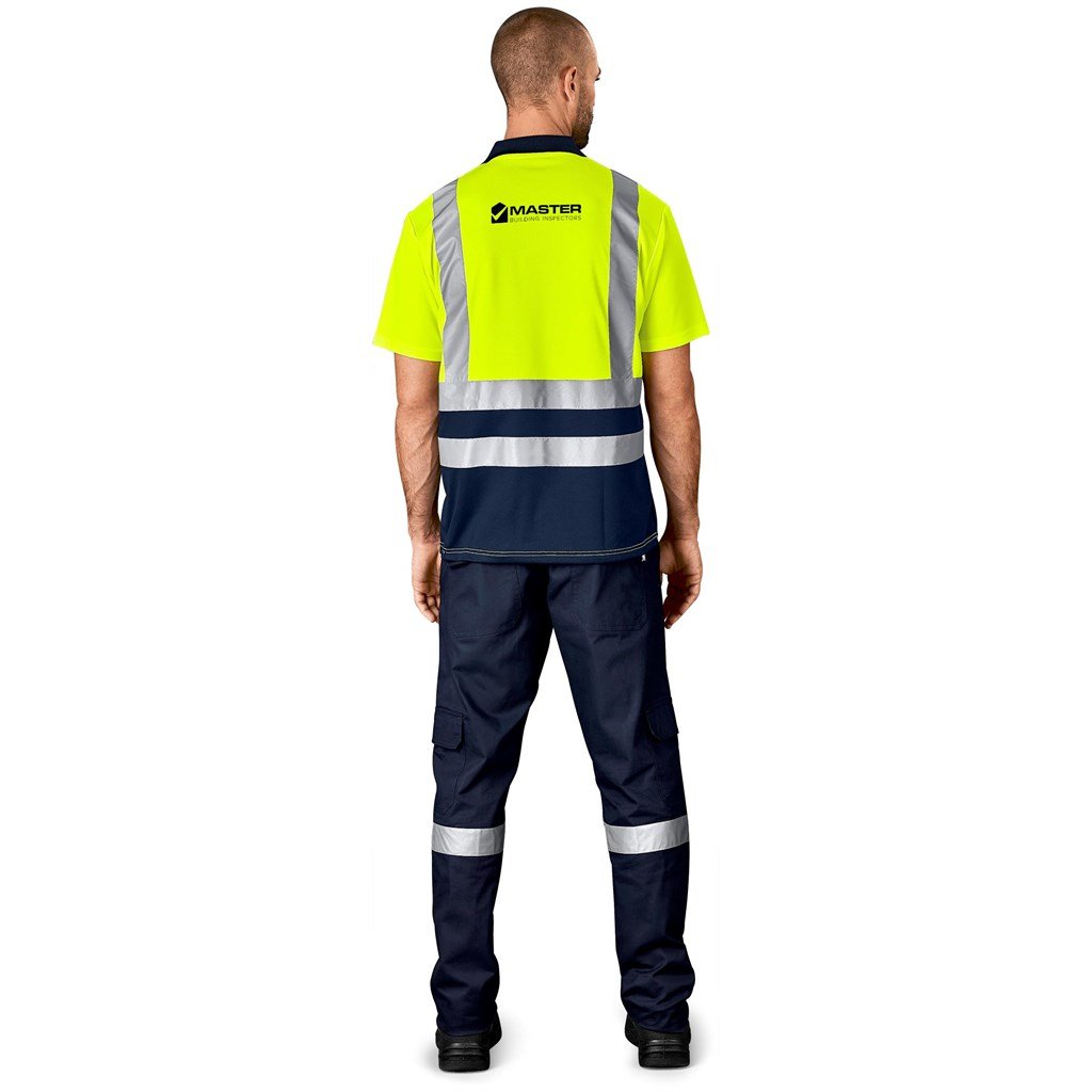 Surveyor Two-Tone Hi-Viz Reflective Golf Shirt - Shirts & Tops