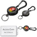 Swipe Retractable Badge Reel with Carabiner BLACK - Lanyards,Lanyards,Lanyards