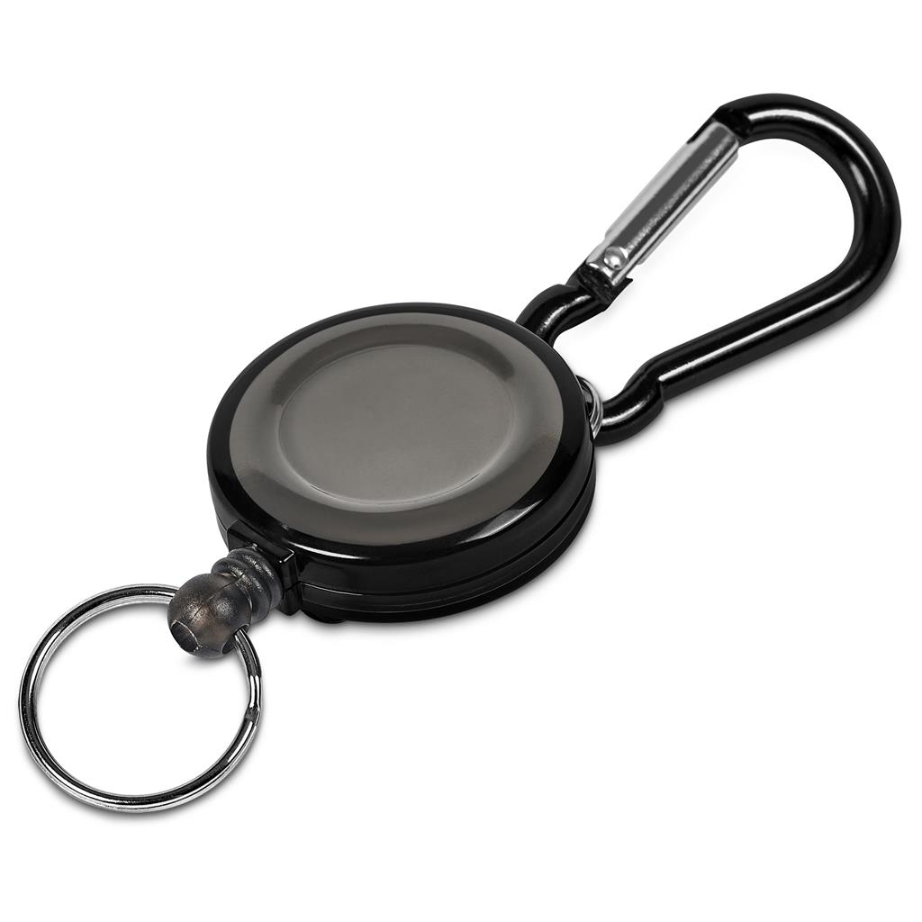Swipe Retractable Badge Reel with Carabiner BLACK - Lanyards,Lanyards,Lanyards
