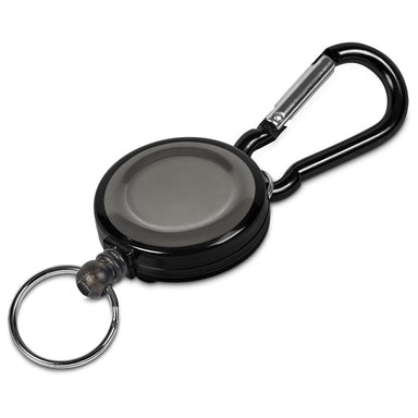 Swipe Retractable Badge Reel with Carabiner BLACK - Lanyards,Lanyards,Lanyards