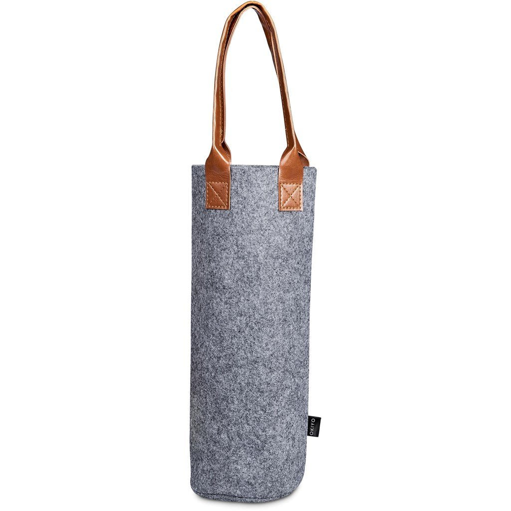 Tahada RPET Felt Wine Tote GREY - and Glassware,Recycled PET Products,Home Living,Recycled Home Living