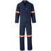 Technician 100% Cotton Conti Suit - Reflective Arms Legs & Back - Orange Tape