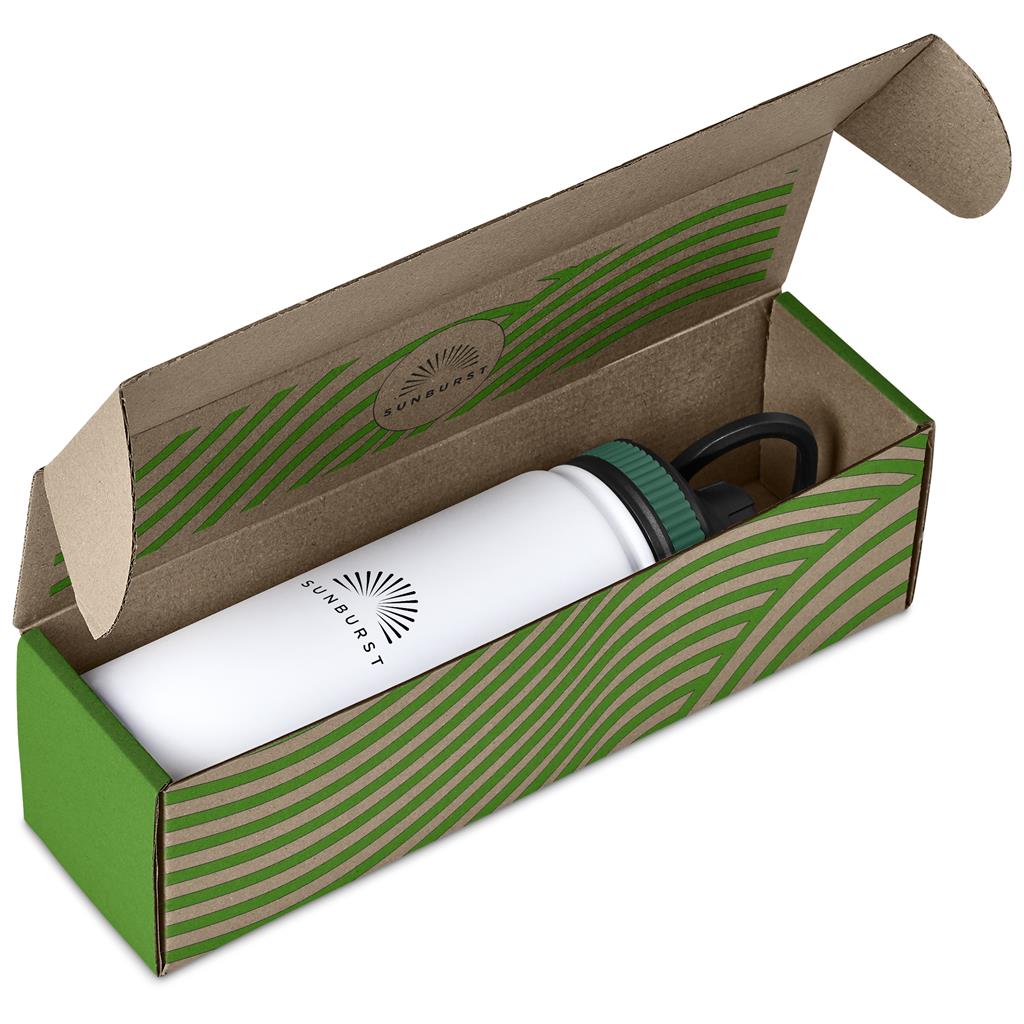 Tevez Bottle in Bianca Custom Gift Box GREEN - Bottles Flasks And Tall Tumblers In Boxes,Custom Packaging