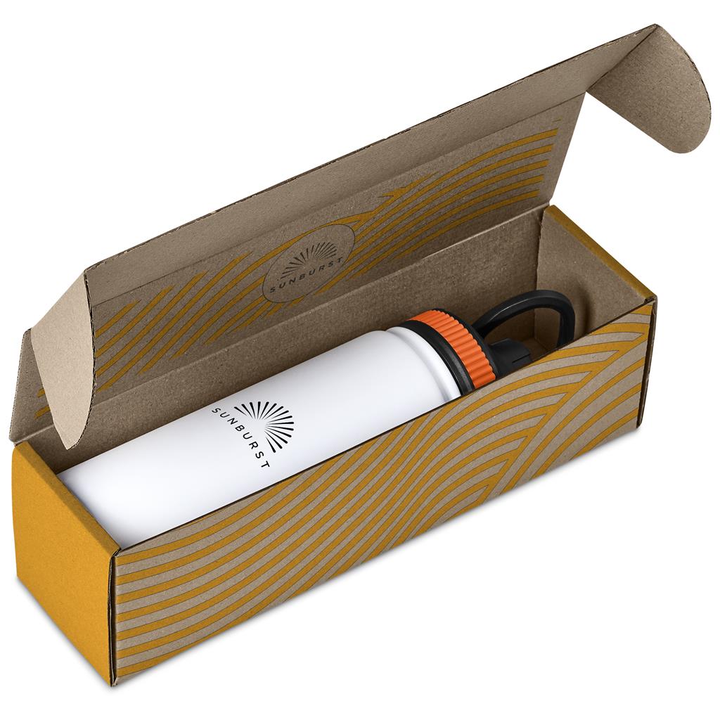 Tevez Bottle in Bianca Custom Gift Box ORANGE - Bottles Flasks And Tall Tumblers In Boxes,Custom Packaging
