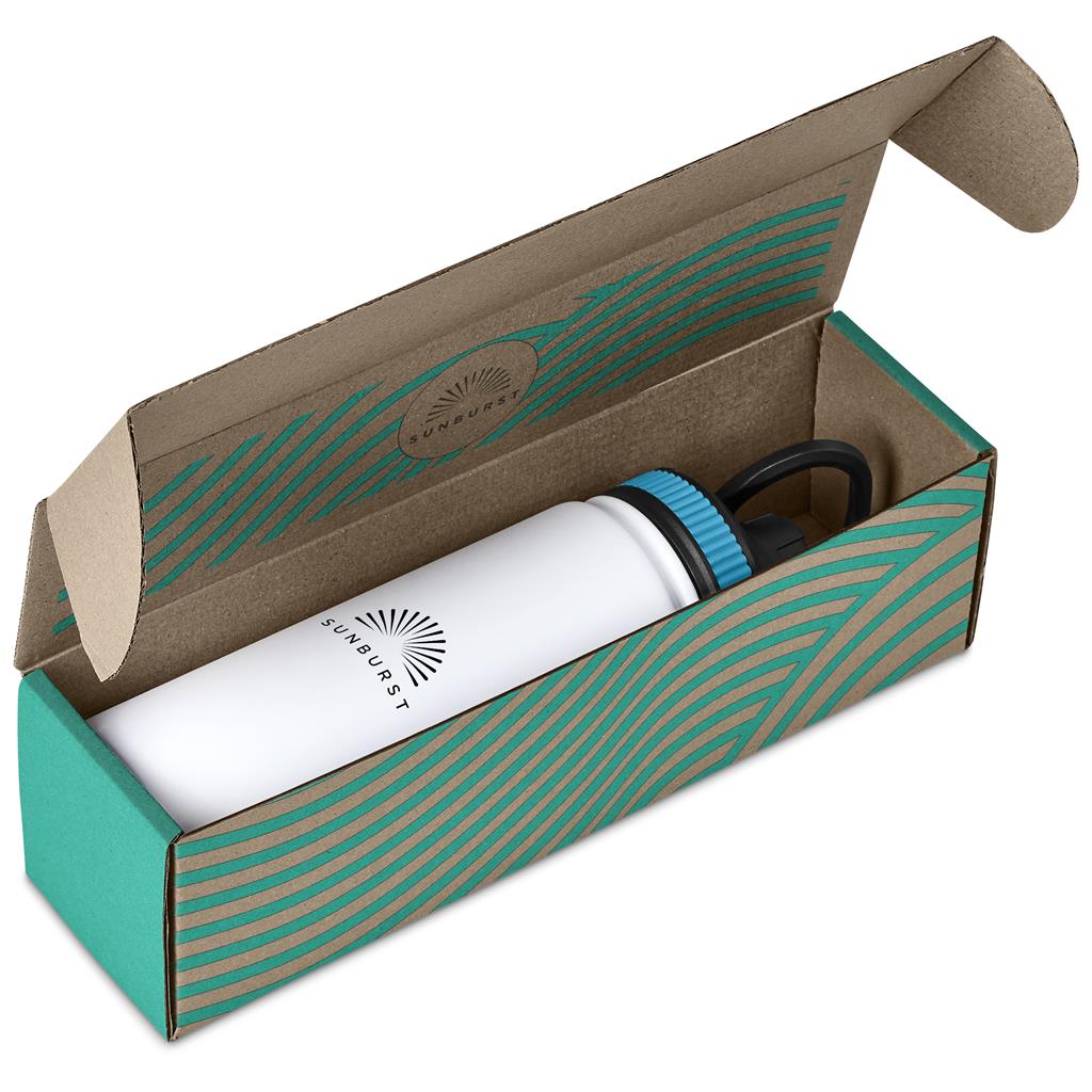 Tevez Bottle in Bianca Custom Gift Box TURQUOISE - Bottles Flasks And Tall Tumblers In Boxes,Custom Packaging