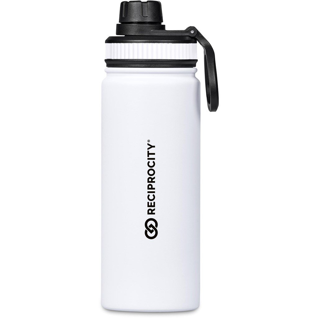 Tevez Stainless Steel Water Bottle – 750ml SOLID WHITE - Bottles,Drinkware