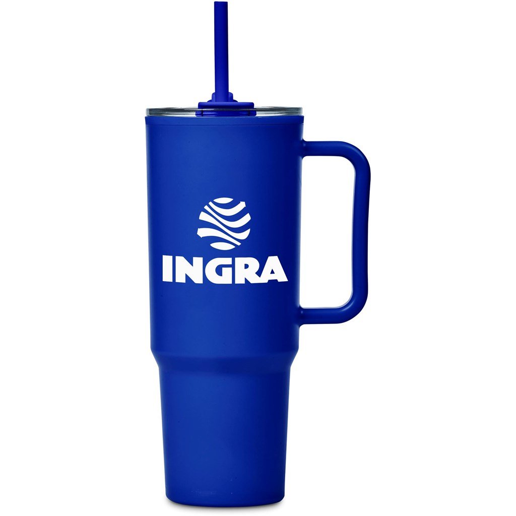 Texas Plastic Double-Wall Mug – 1.2 Litre BLUE - Travel Mugs and Tumblers,Ideas for Summer,Drinkware