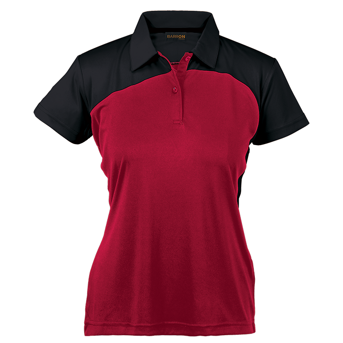 Torpedo Golfer Ladies Red/Black / XS / Last Buy - Golf Shirts