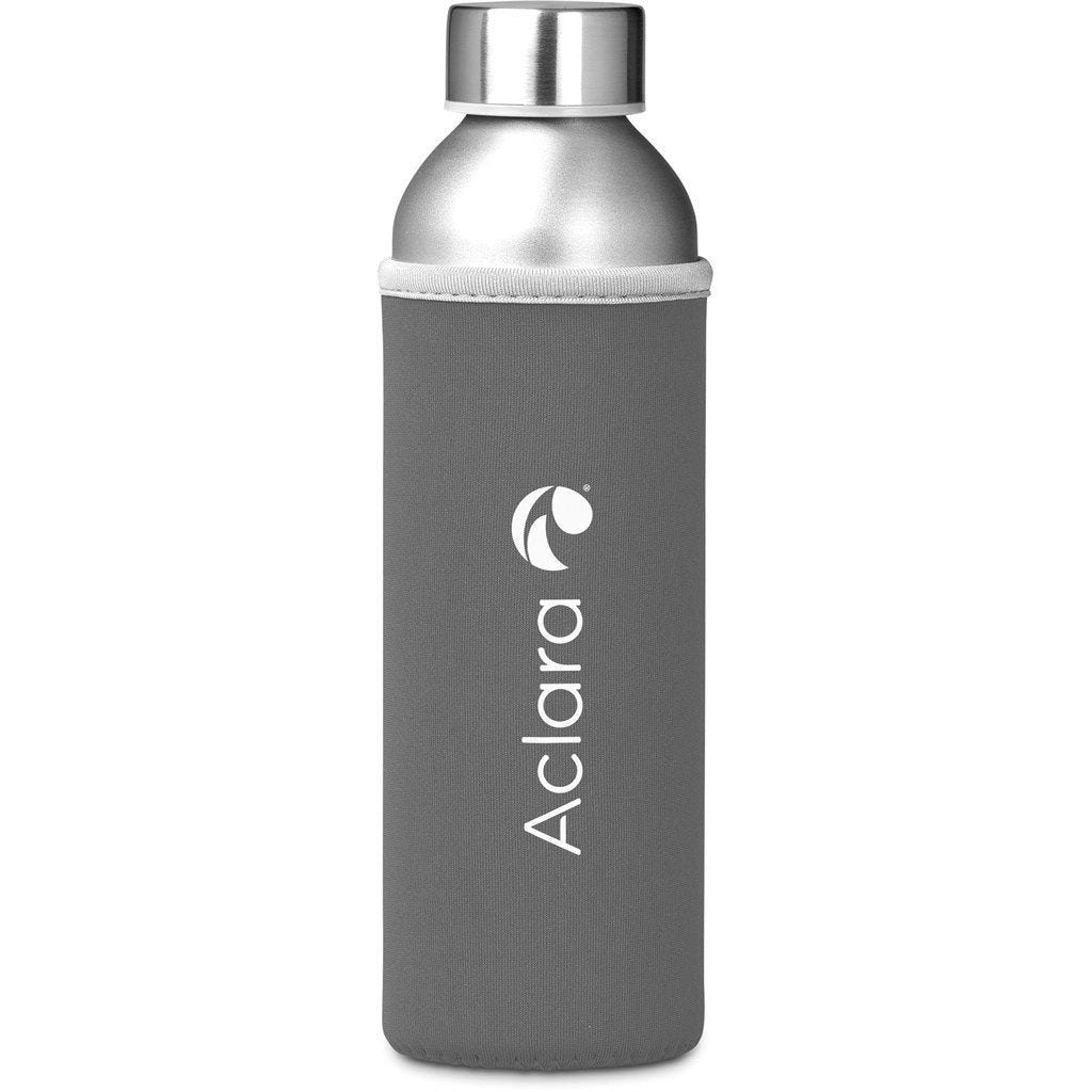 Tosla Recycled Aluminium Water Bottle - 650ml GREY - Bottles,Recycled Drinkware