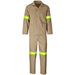 Trade Polycotton Conti Suit - Reflective Arms & Legs - Yellow Tape 32 / KHAKI