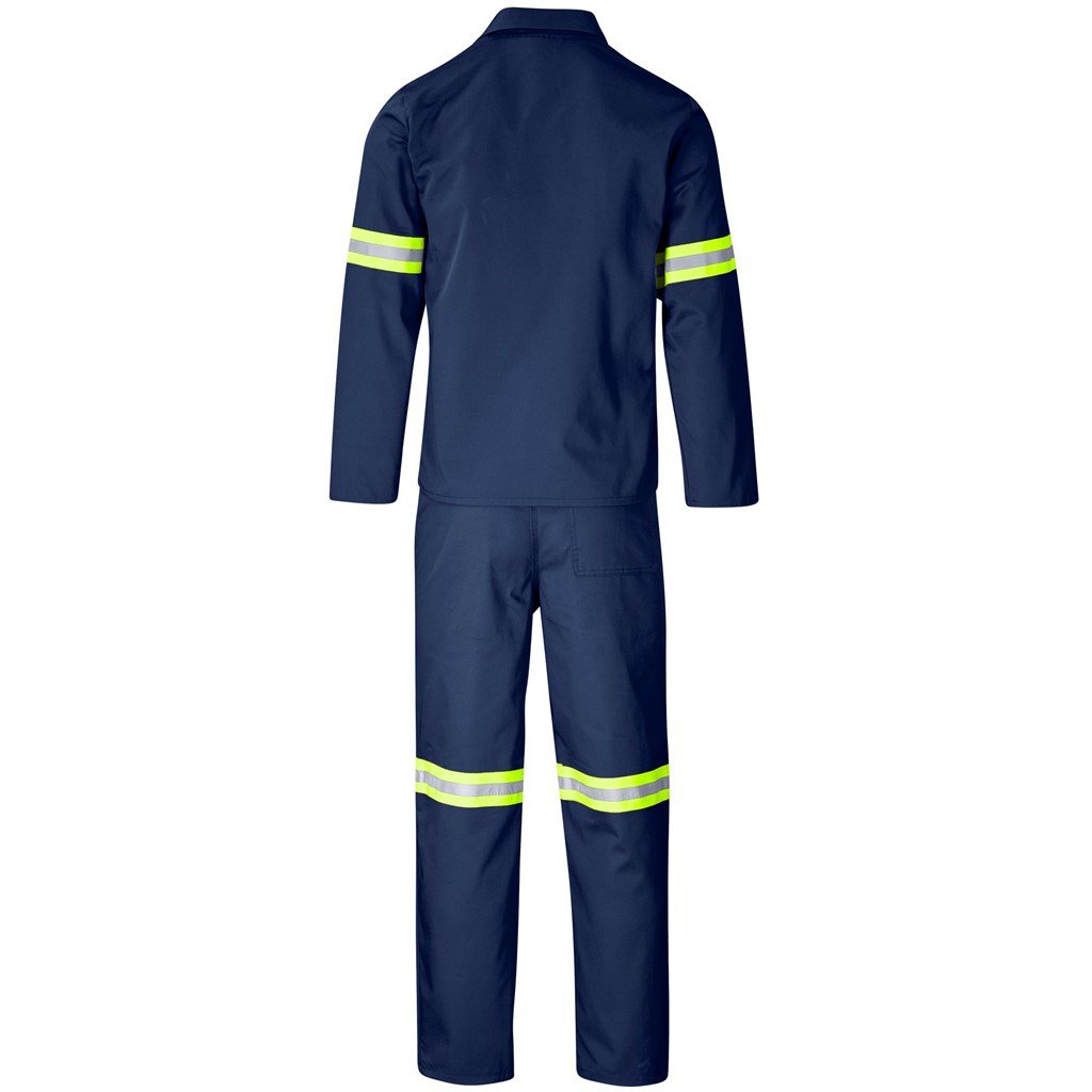 Trade Polycotton Conti Suit - Reflective Arms & Legs - Yellow Tape