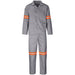 Trade Polycotton Conti - Suit Reflective Arms Legs & Back - Orange Tape 32 / GREY