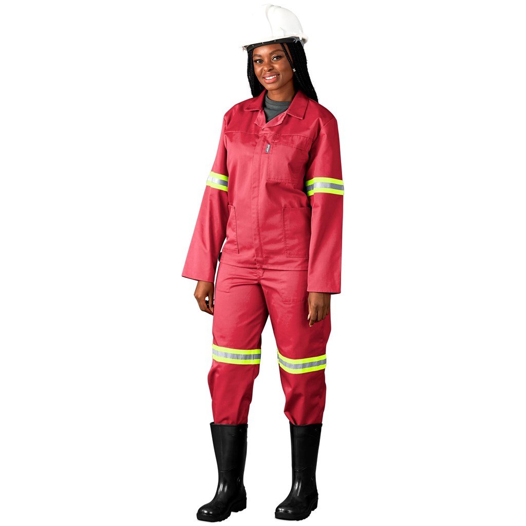 Trade Polycotton Conti Suit - Reflective Arms Legs & Back - Yellow Tape