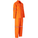 Trade Polycotton Conti - Suit Reflective Arms Legs & Back - Orange Tape