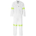 Trade Polycotton Conti Suit - Reflective Arms Legs & Back - Yellow Tape 32 / WHITE