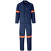 Trade Polycotton Conti - Suit Reflective Arms Legs & Back - Orange Tape 32 / NAVY