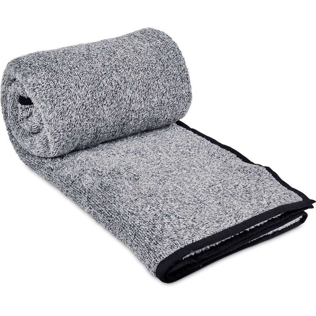 Tranquil Sherpa Fleece Blanket BLACK - Blankets,Blankets