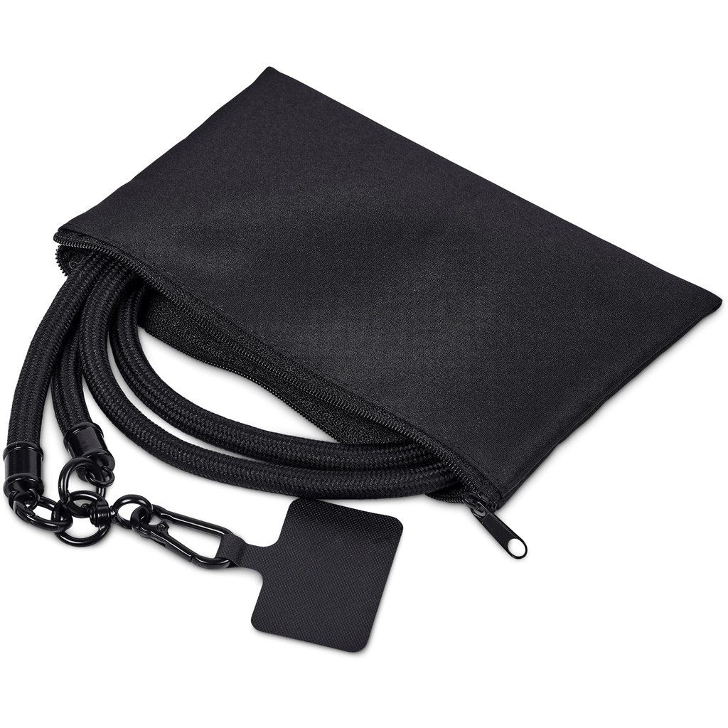 Trixie Crossbody Phone Strap in Pouch BLACK - Lanyards,Lanyards,Tech Accessories