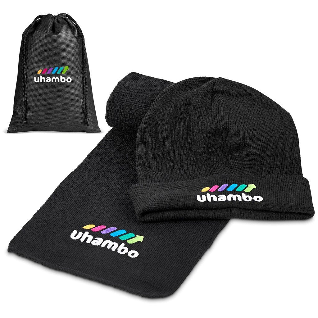 Tundra Winter Gift Set BLACK - Headwear Sets,Winter Sets
