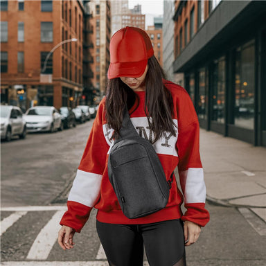 Turfmoor Anti-Theft Crossbody Sling Bag DARK GREY - Travel Bags,Crossbody and Waist Bags,Travel Essentials,Bags