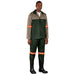 Two-Tone Polycotton Work Jacket - Reflective Arms & Back - 