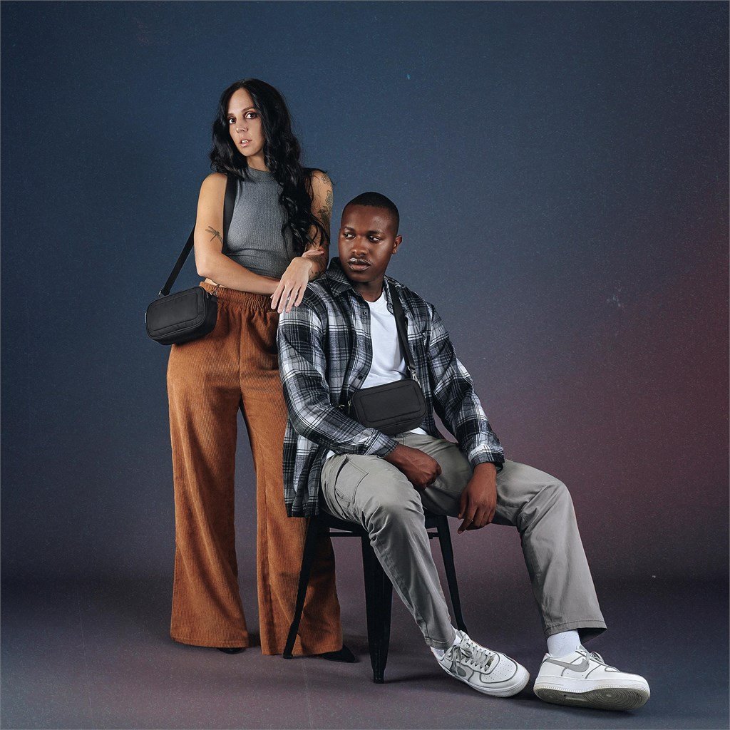 Unisex Pitori Crossbody Bag BLACK - Travel Bags,Crossbody and Waist Bags,Bags,Bags