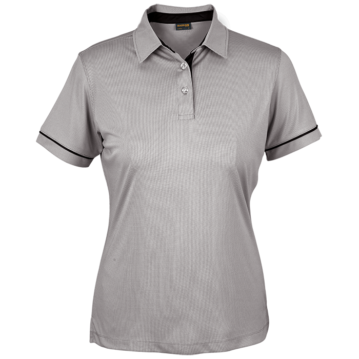 United Golfer Ladies Silver/Black / XS / Last Buy - Golf Shirts