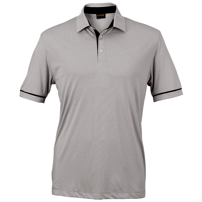 United Golfer Mens Silver/Black / 2XL / Last Buy - Golf Shirts