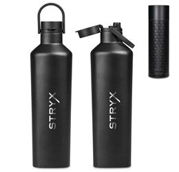 Valerian Stainless Steel Vacuum Water Bottle - 750ml Black / BL