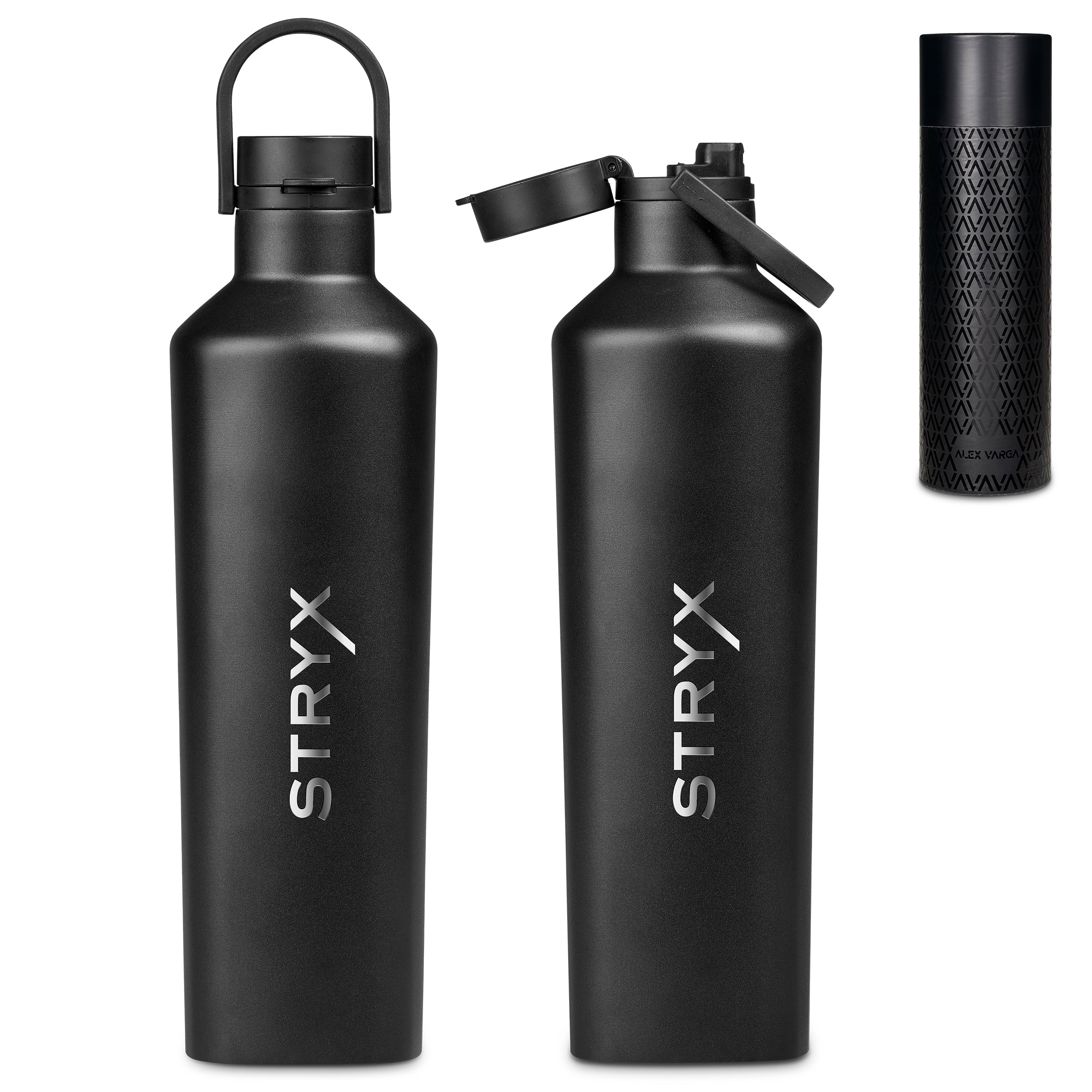 Valerian Stainless Steel Vacuum Water Bottle - 750ml Black / BL