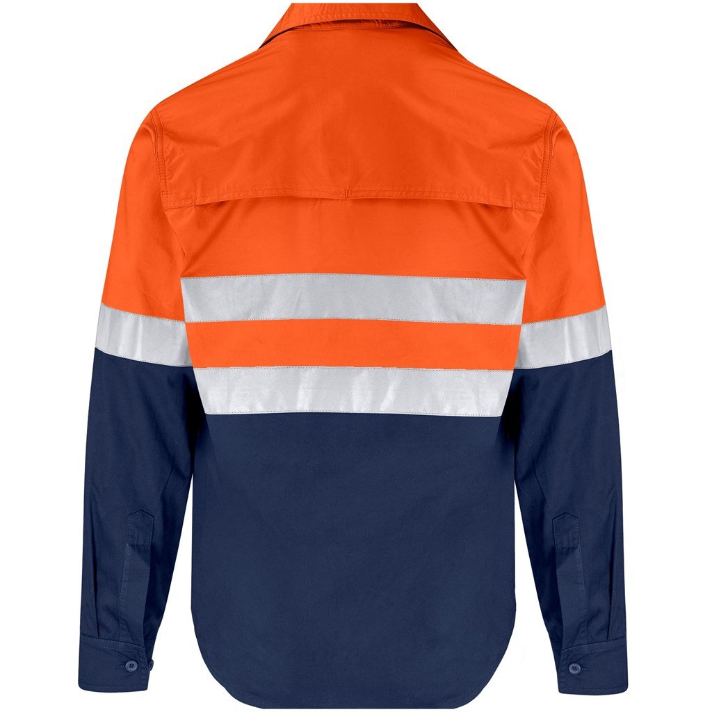 Vented Two-Tone Reflective Work Shirt - Shirts & Tops