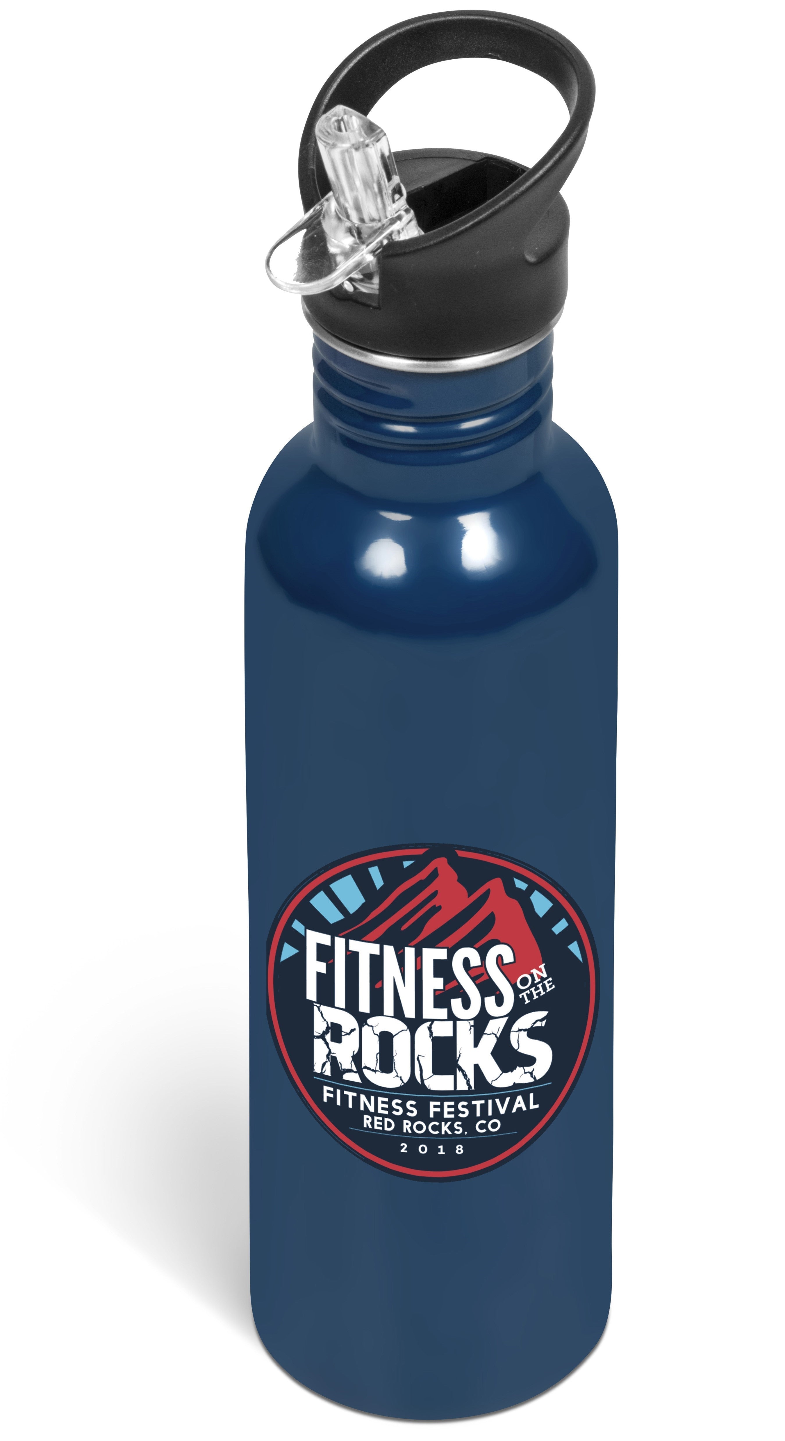 Ventura Stainless Steel Water Bottle – 750ml - Lime Navy / N - Bottles