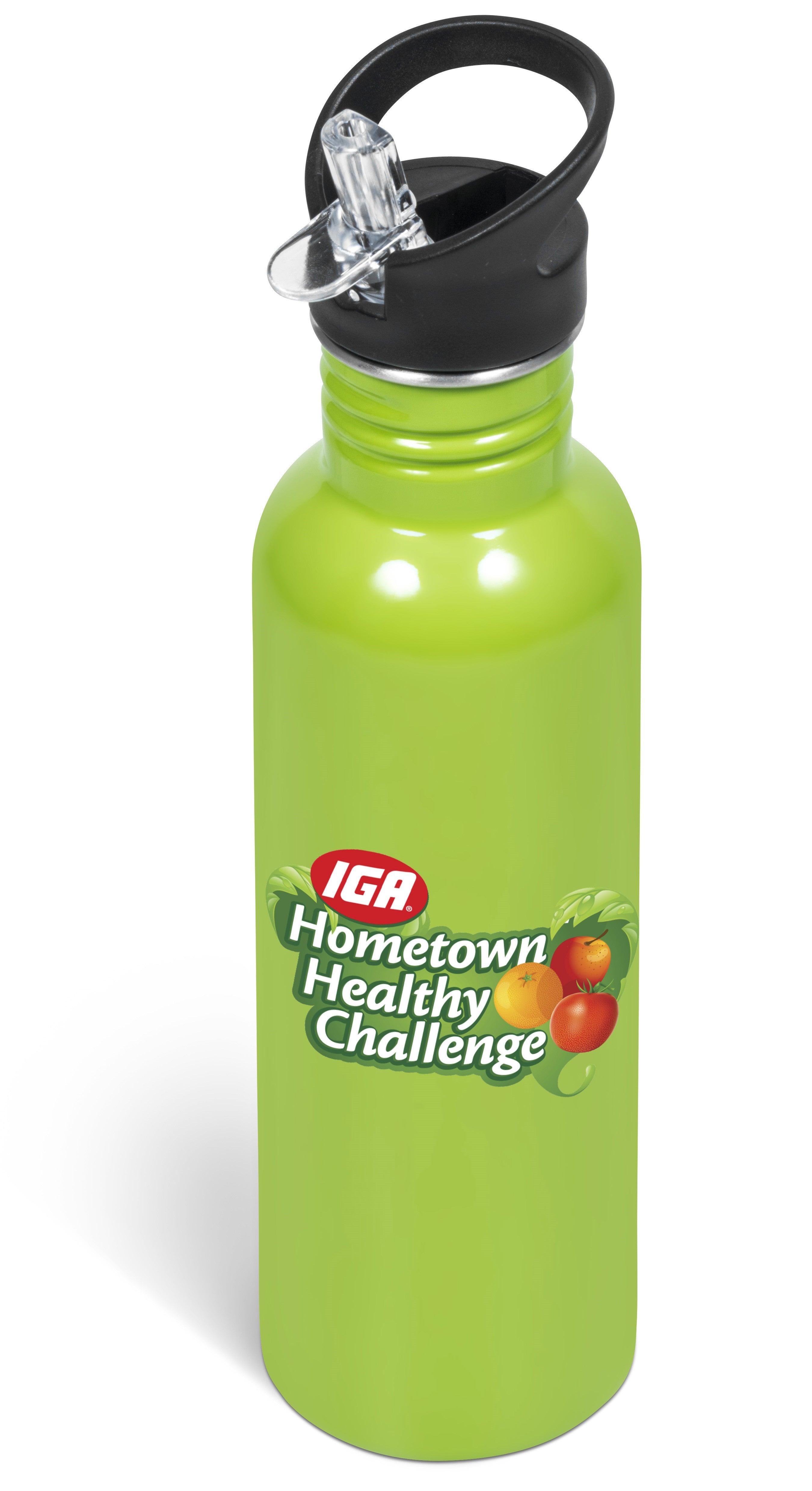 Ventura Stainless Steel Water Bottle – 750ml - Lime / L - Bottles