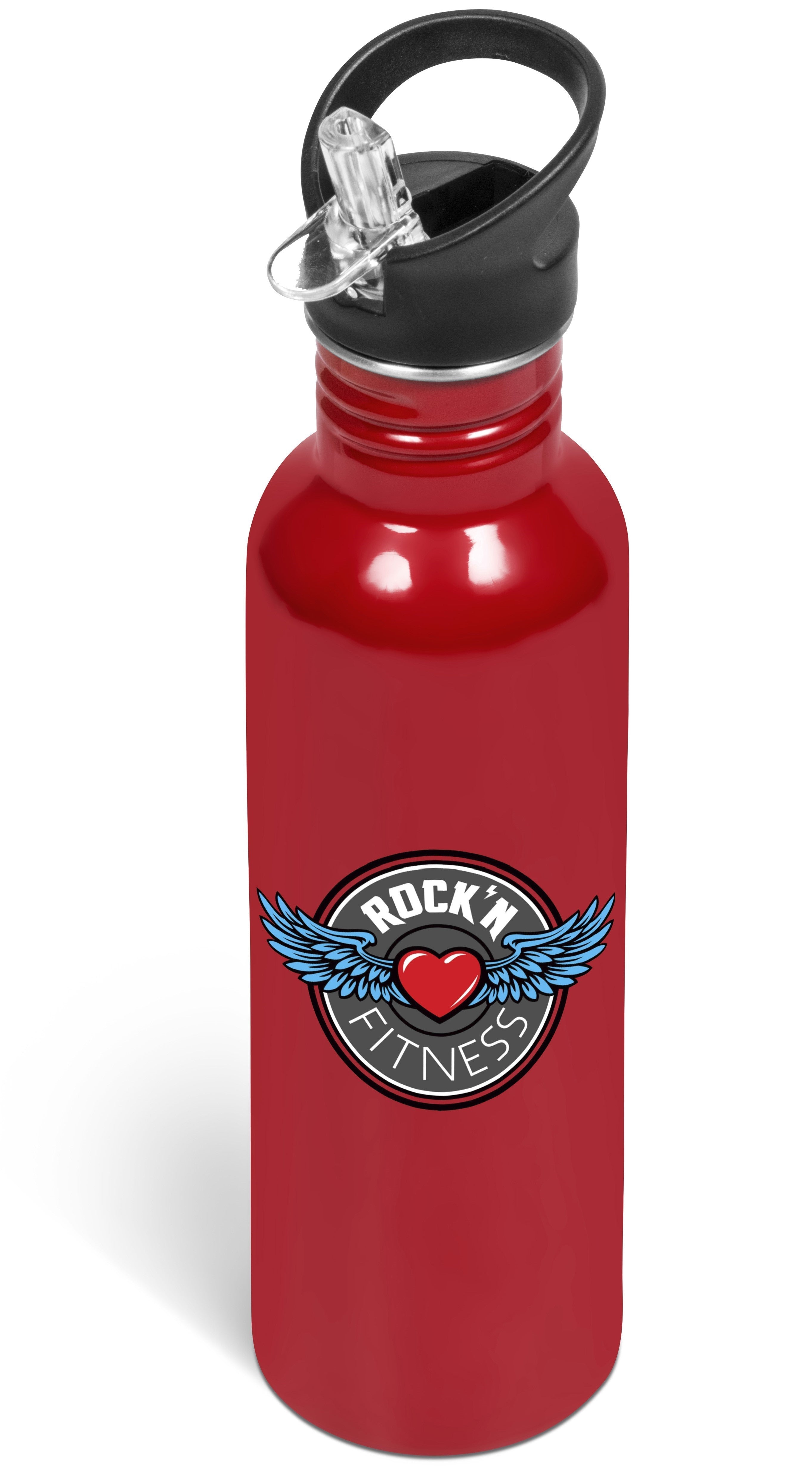 Ventura Stainless Steel Water Bottle – 750ml - Lime Red / R - Bottles