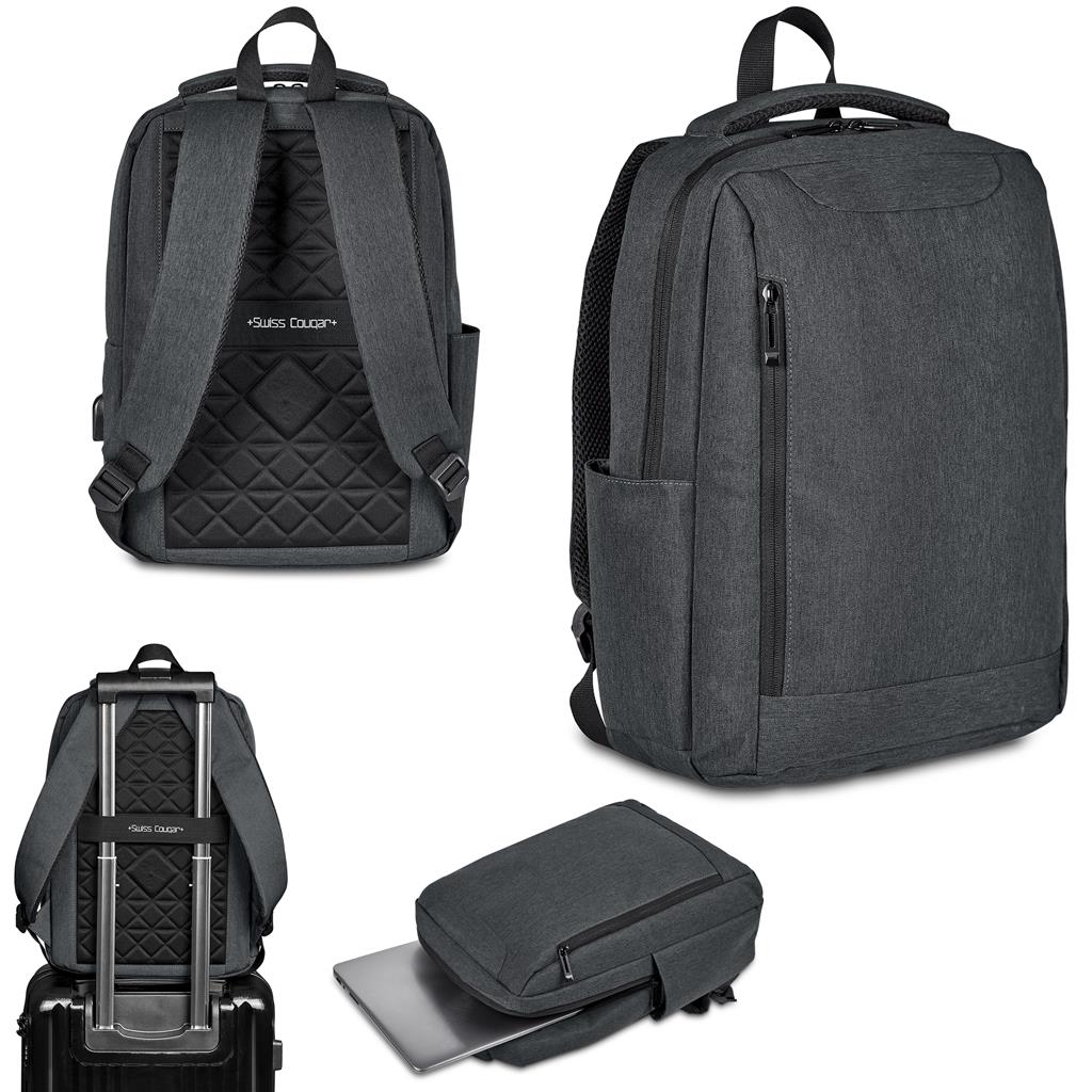 Vercelli Laptop Backpack DARK GREY - Backpacks,Bags,Bags