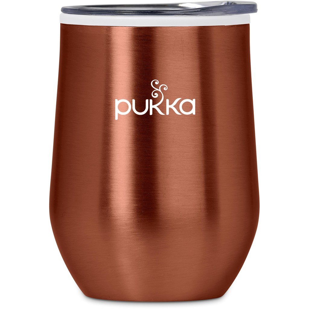 Vogue Madison Stainless Steel & Plastic Double-Wall Tumbler - 350ml BURNT ORANGE - Travel Mugs and Tumblers,Drinkware Ideas,Fashion Colour