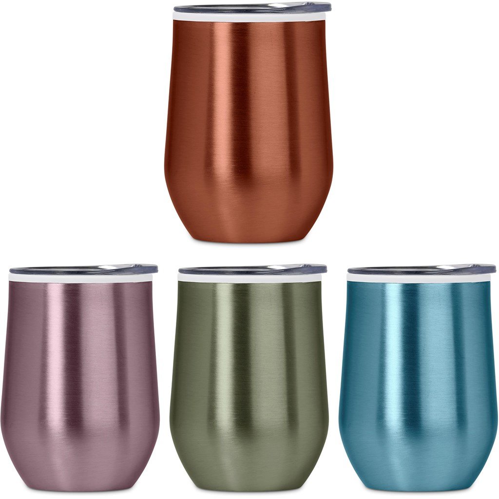 Vogue Madison Stainless Steel & Plastic Double-Wall Tumbler - 350ml - Travel Mugs and Tumblers,Drinkware Ideas,Fashion Colour