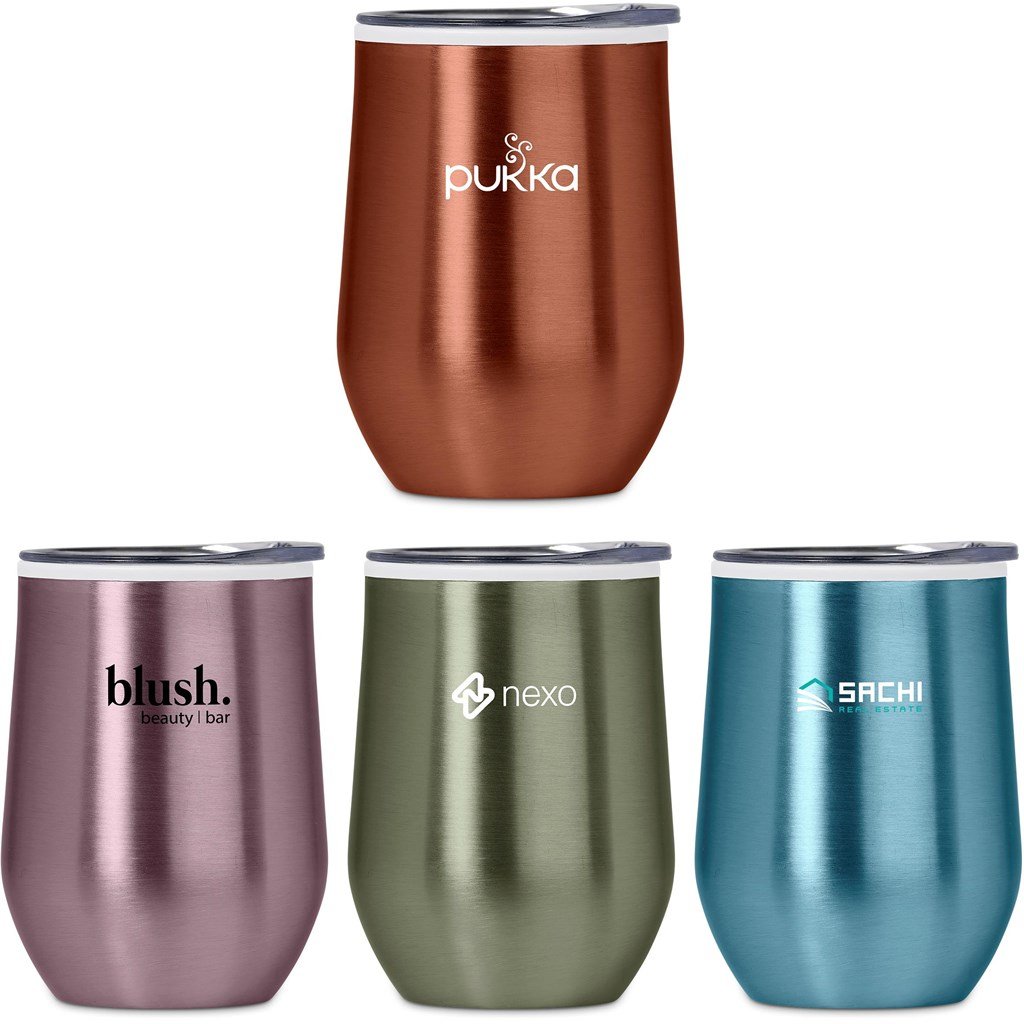Vogue Madison Stainless Steel & Plastic Double-Wall Tumbler - 350ml - Travel Mugs and Tumblers,Drinkware Ideas,Fashion Colour