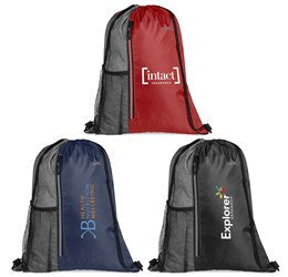 Slazenger Wembley Drawstring Bag-Black-BL