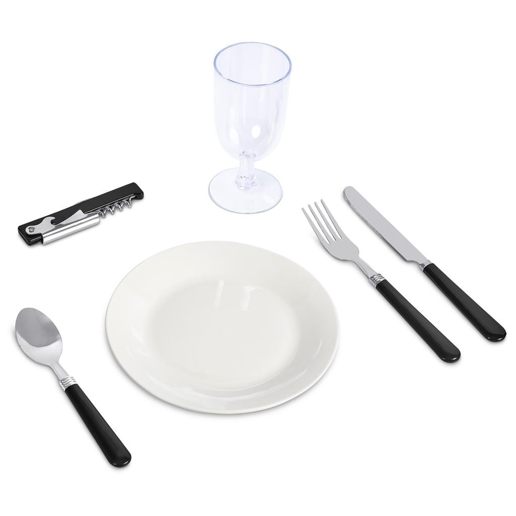 Willow 4-Person Picnic Basket BLACK - Picnic,Eco Ideas,Ideas for Summer,Ideas the Beach,Outdoor and Leisure