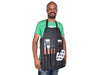 Wooden Braai Set Apron-Black