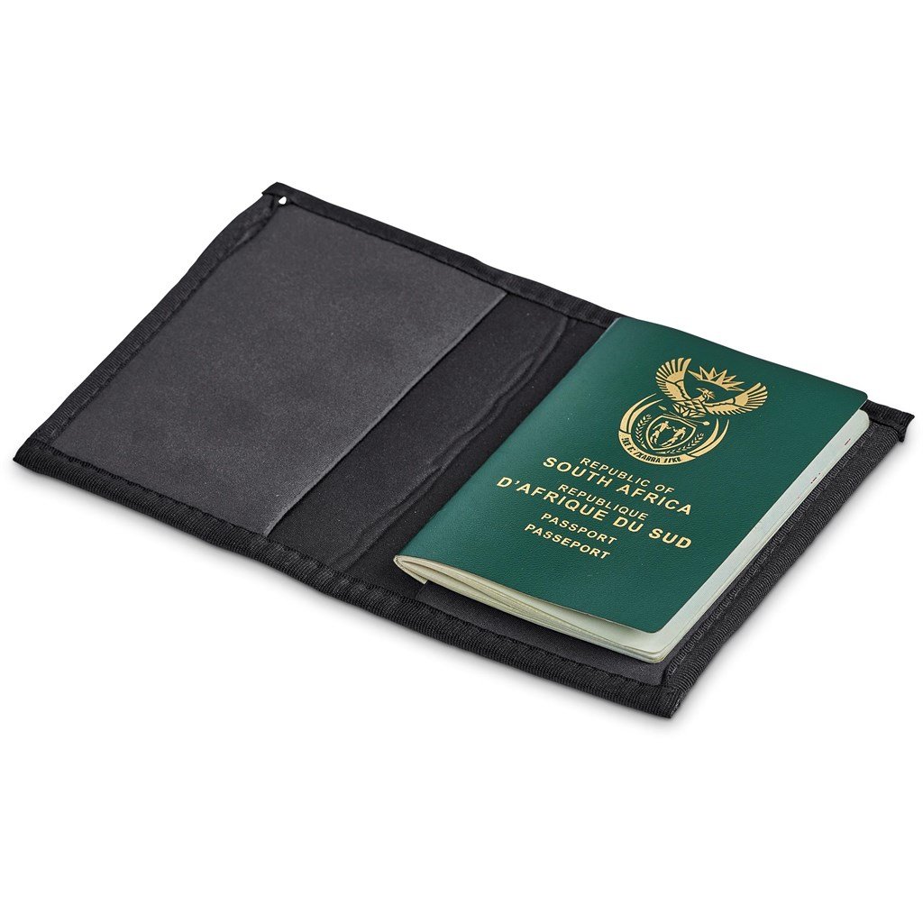 Custom Zambezi Neoprene Passport Cover BLACK - Travel Accessories,Custom Accessories