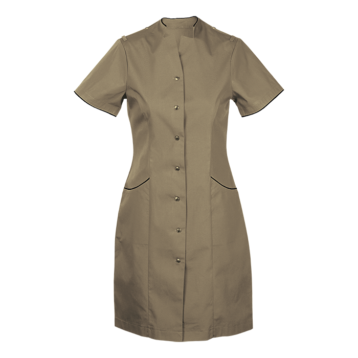 Daisy Dress Khaki/Black / XS / Last Buy - Service and Beauty